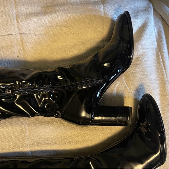 H&M OTK Over the Knee Patent Leather Boot - Picture 4 of 8